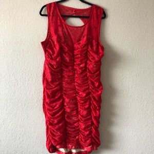 Torrid red lace dress